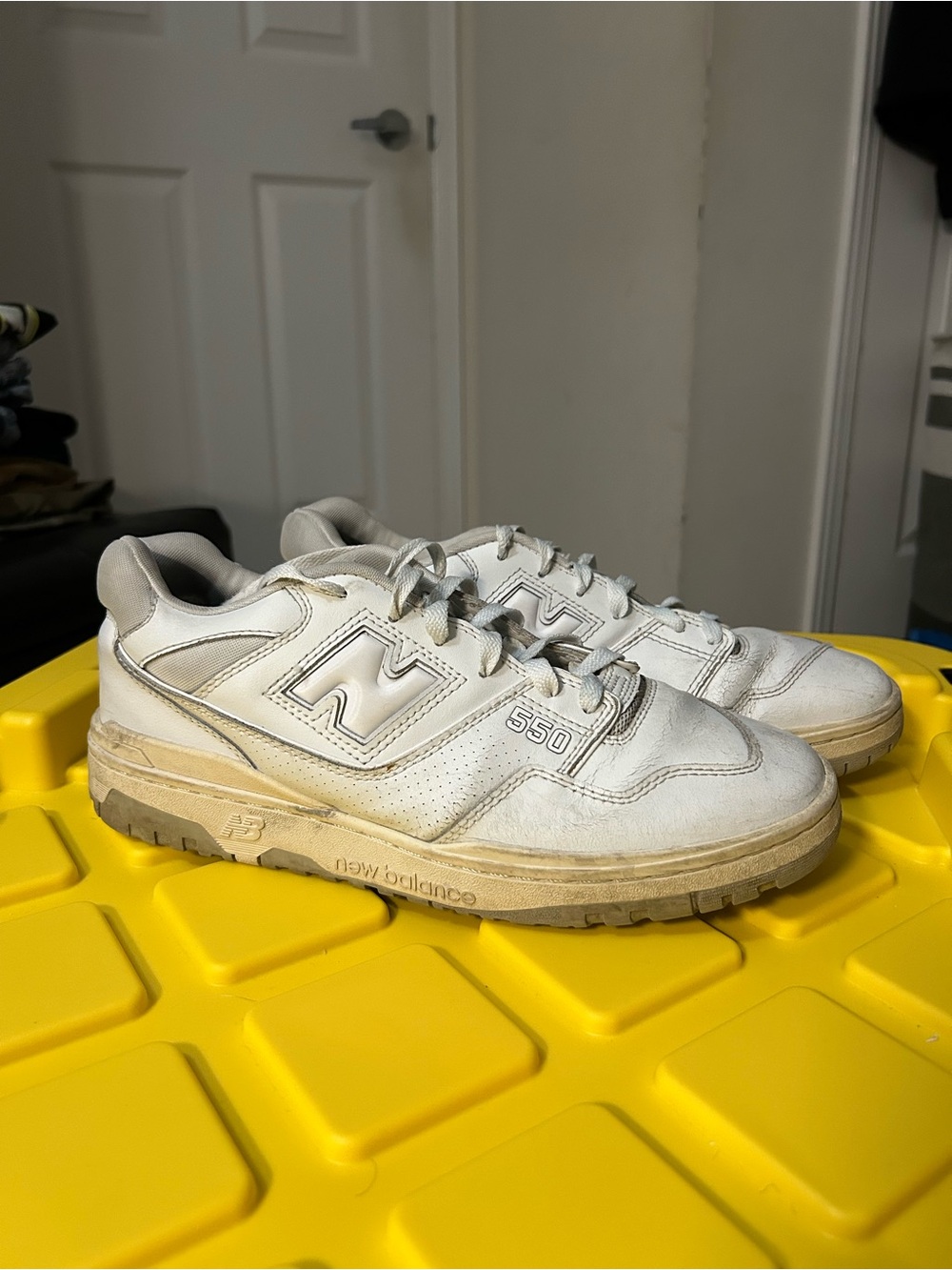 New Balance 550 Men's White Leather Sneakers